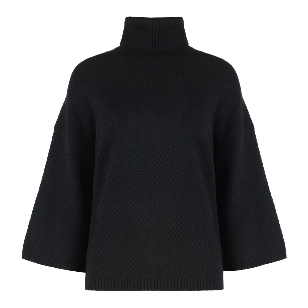 Fabiana Filippi Platinum Grid Stitch Sweater Black Dames