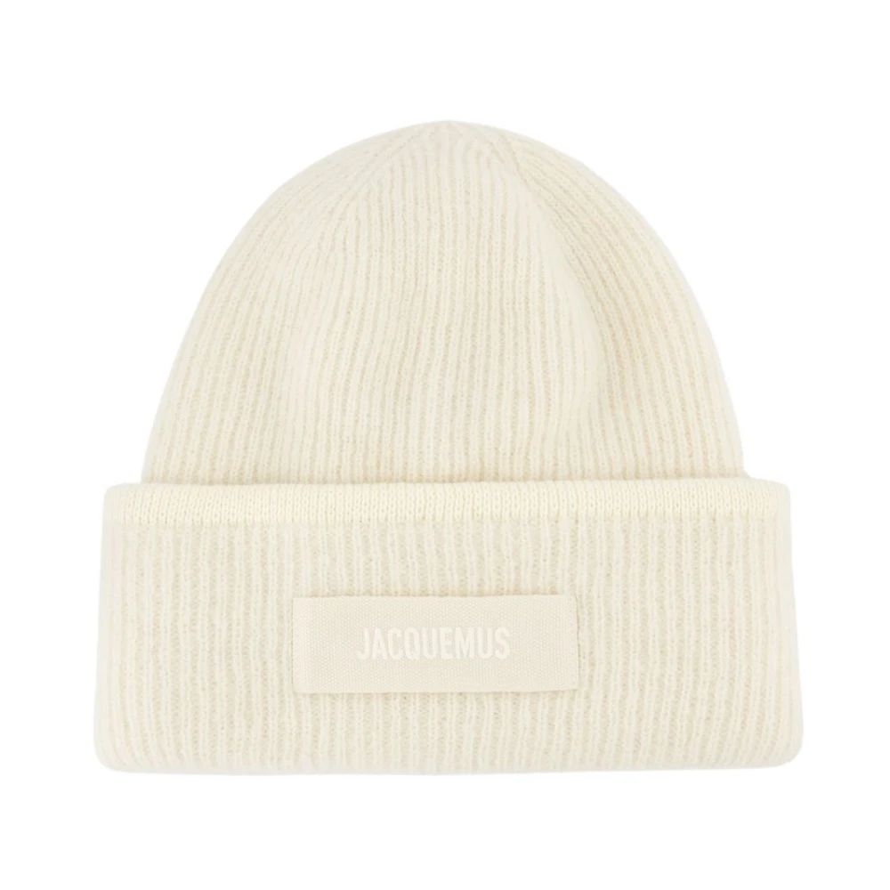 Jacquemus Donna Bianco The Gros Grain Beanie