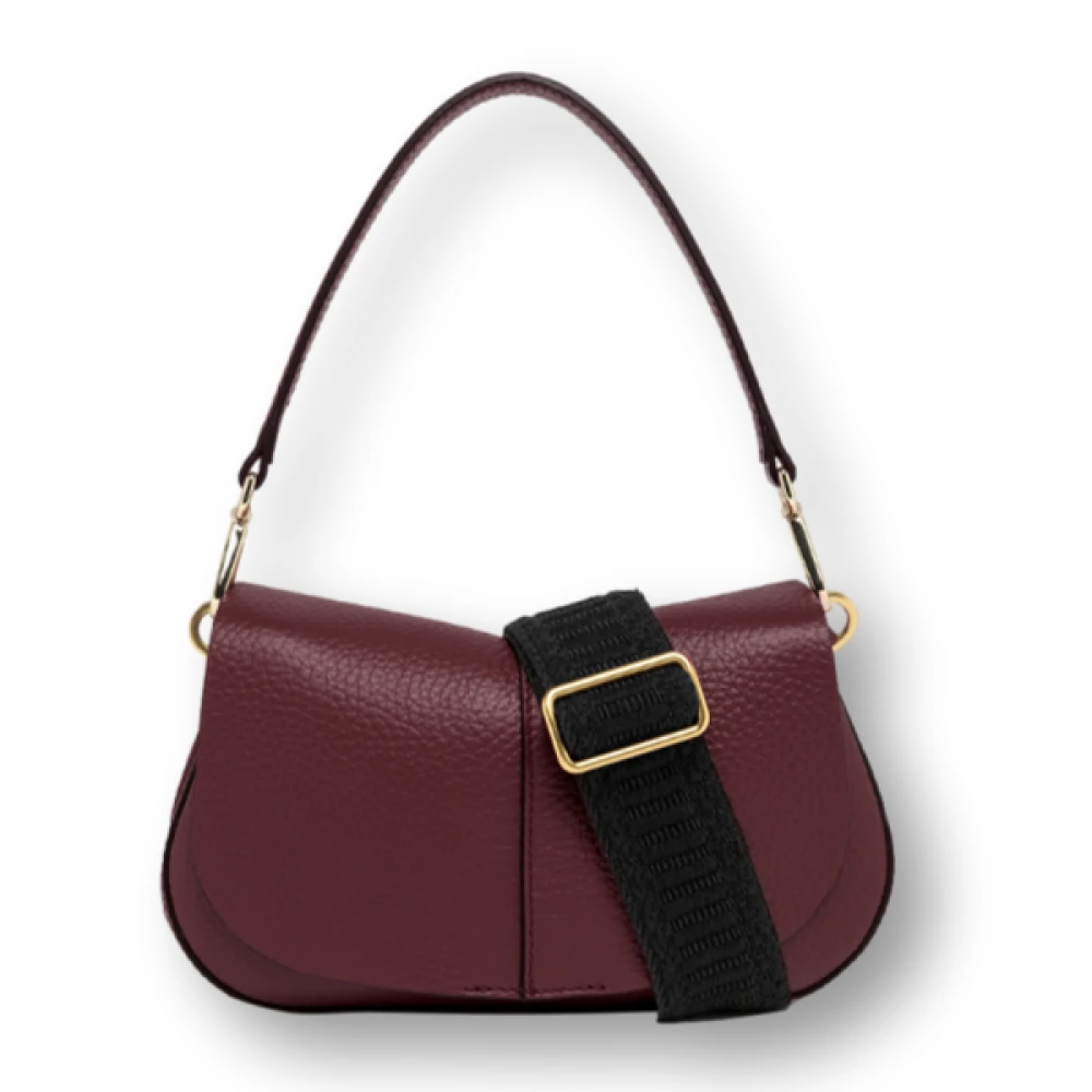 Gianni Chiarini Ronde Leren Schoudertas Brown Dames
