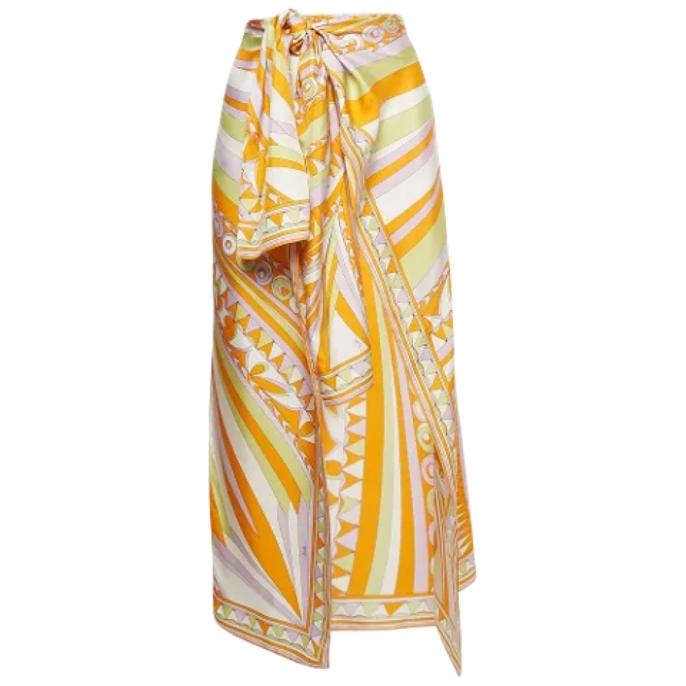 Emilio Pucci Pre-owned Silk dresses Multicolor Dames