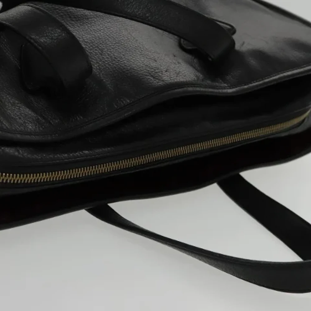 Loewe Pre-owned Leather handbags Black Dames