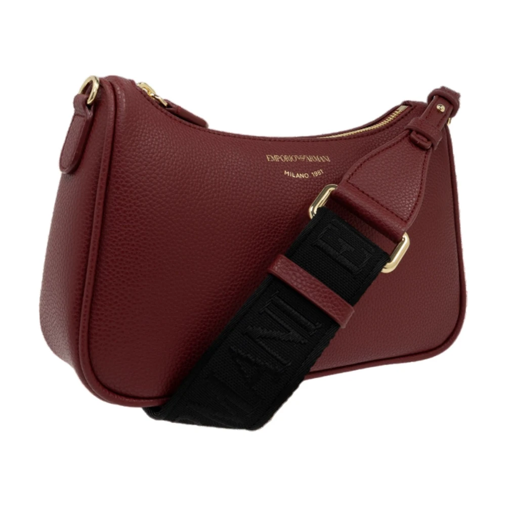 Giorgio Armani Dames Schoudertas in Burgundy Red Dames