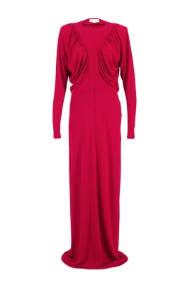 Draped Crepe Jersey Gown