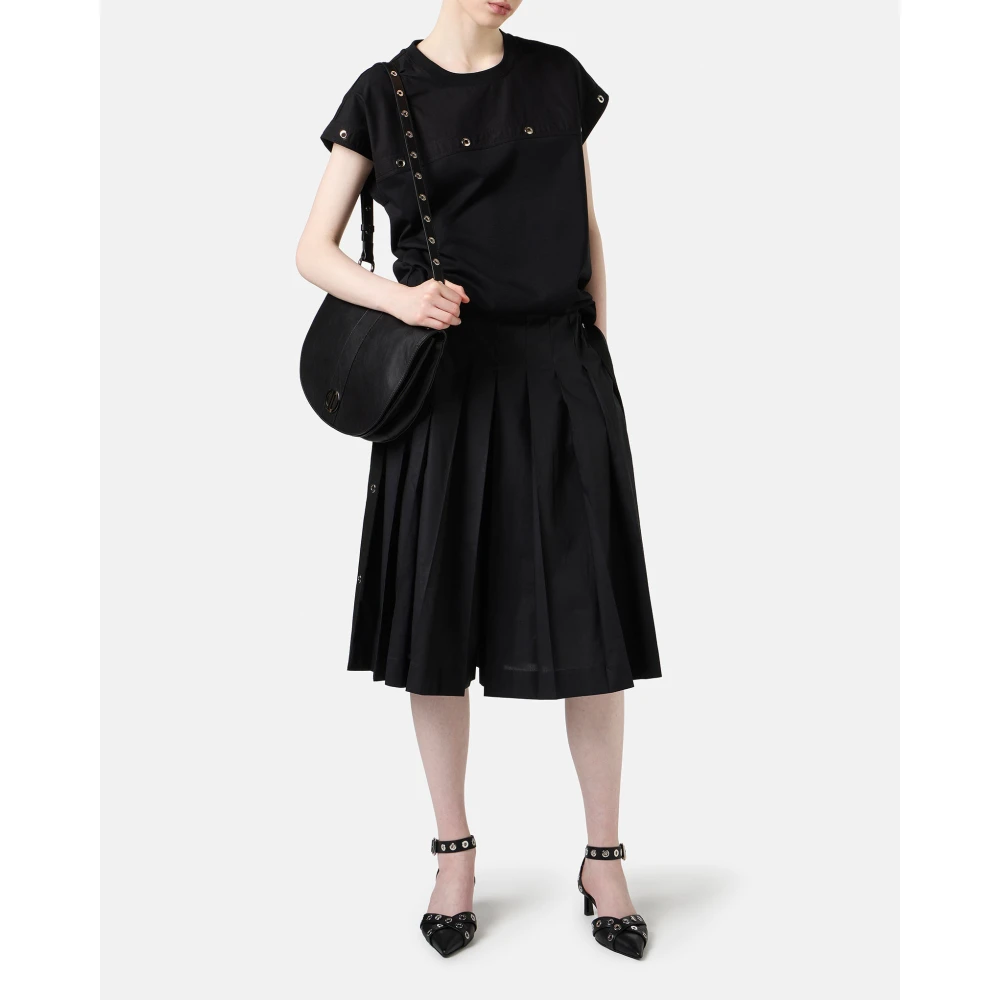 Iceberg Zwart T-shirt van GOTS-gecertificeerde interlockstof Black Dames
