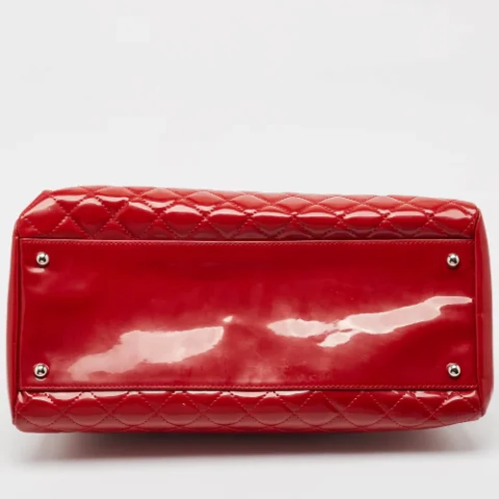 Chanel Vintage Pre-owned Leather chanel-bags Red Dames