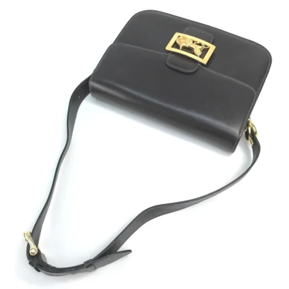 Celine Vintage Pre-owned Leather shoulder-bags Brown Dames