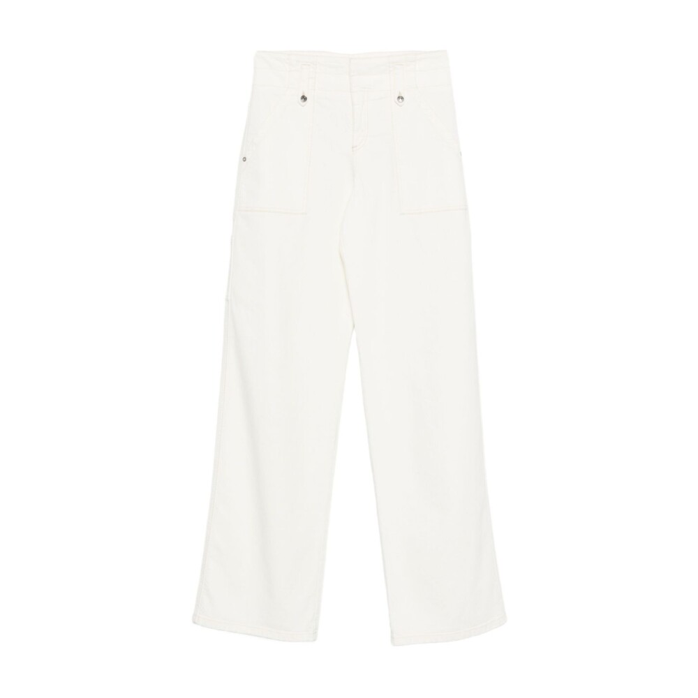 パンツ ERMANNO SCERVINO Woman Pants White D456P313TEILM 10606 Designer pants and luxury shorts for women | Ermanno Scervino