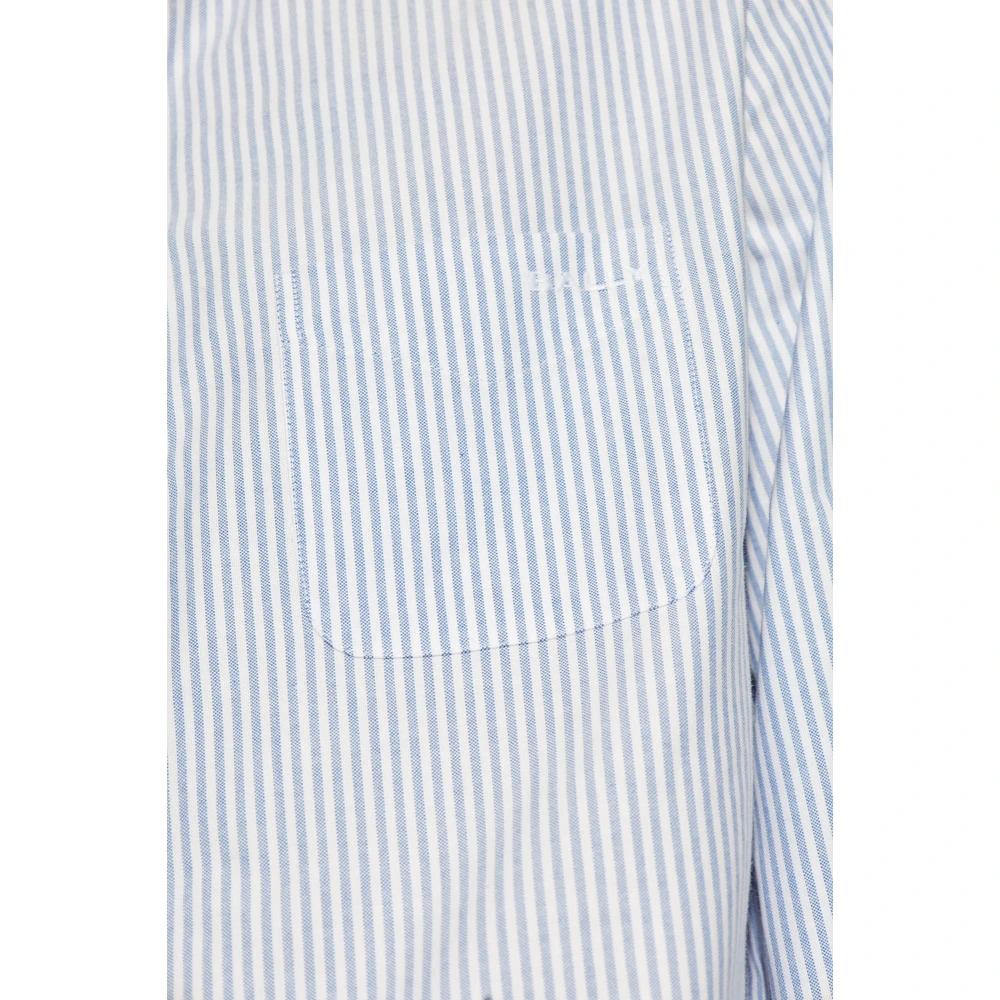 Bally Gestreept patroon overhemd Blue Heren
