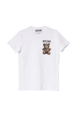 Adrian Bear T-shirt Vit Bomull Kortärmad