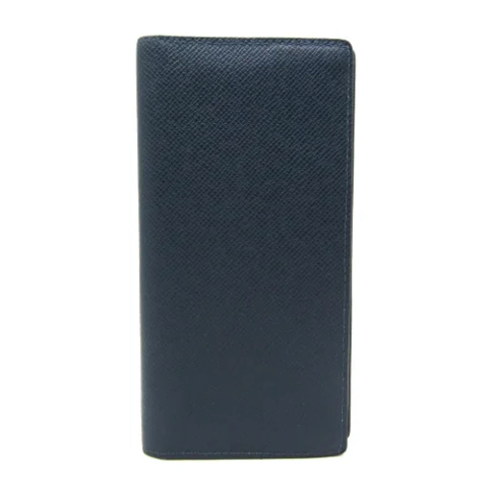 Louis Vuitton Vintage Pre-owned Leather wallets Blue Heren