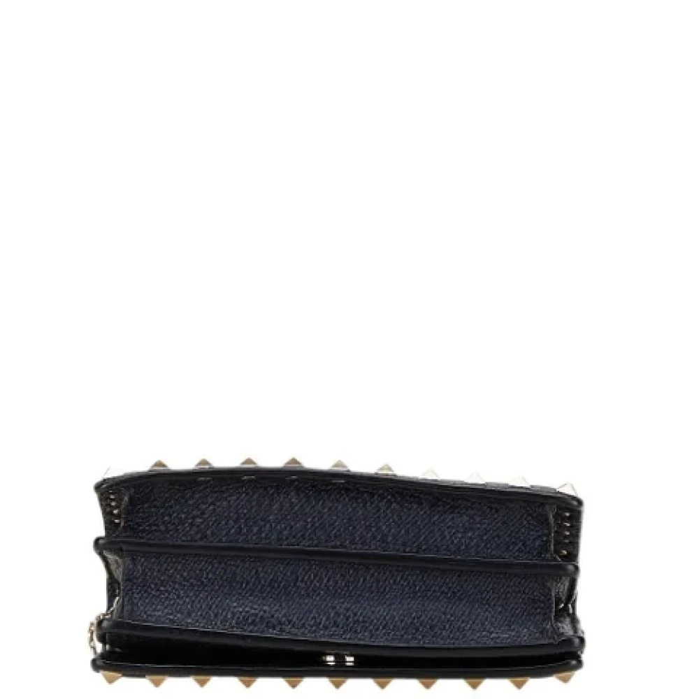 Valentino Vintage Pre-owned Leather shoulder-bags Black Dames
