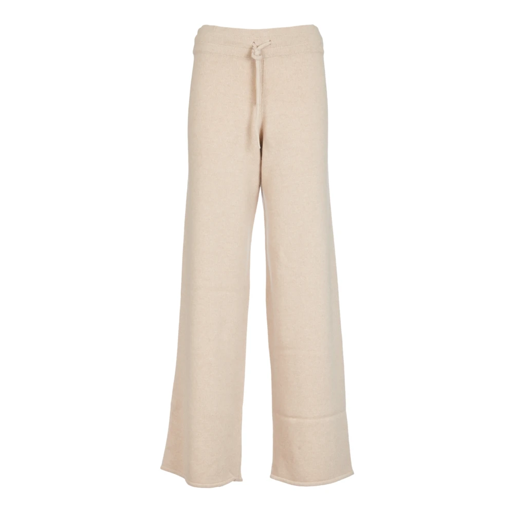 Saint Barth Beige Wollen Broek Beige Dames