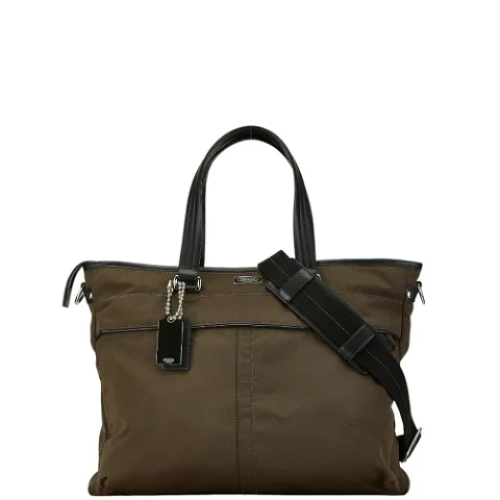 Coach Pre-owned Leather shoulder-bags Brown Dames