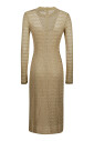elegante-robe-midi-jaune-ocre