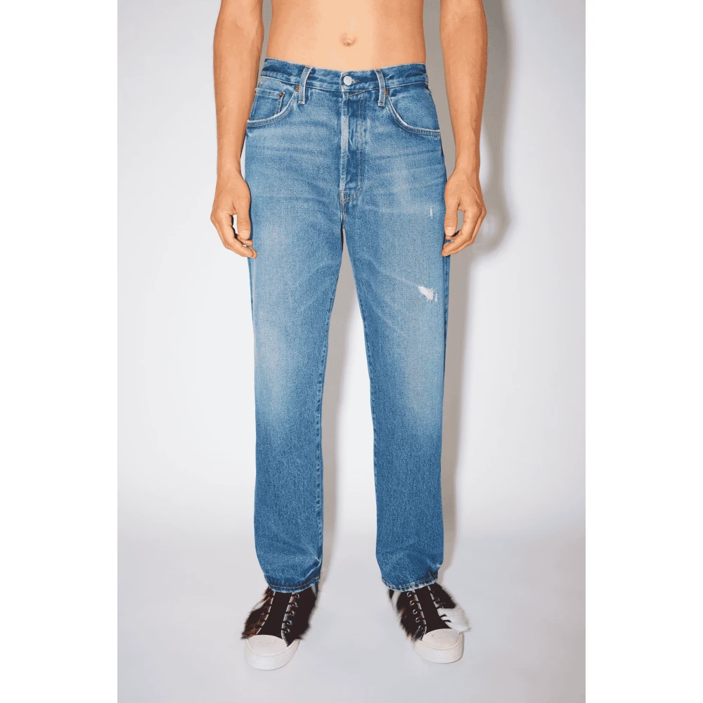 Acne Studios Organische Denim Jeans Middelblauw 29 Blue Heren