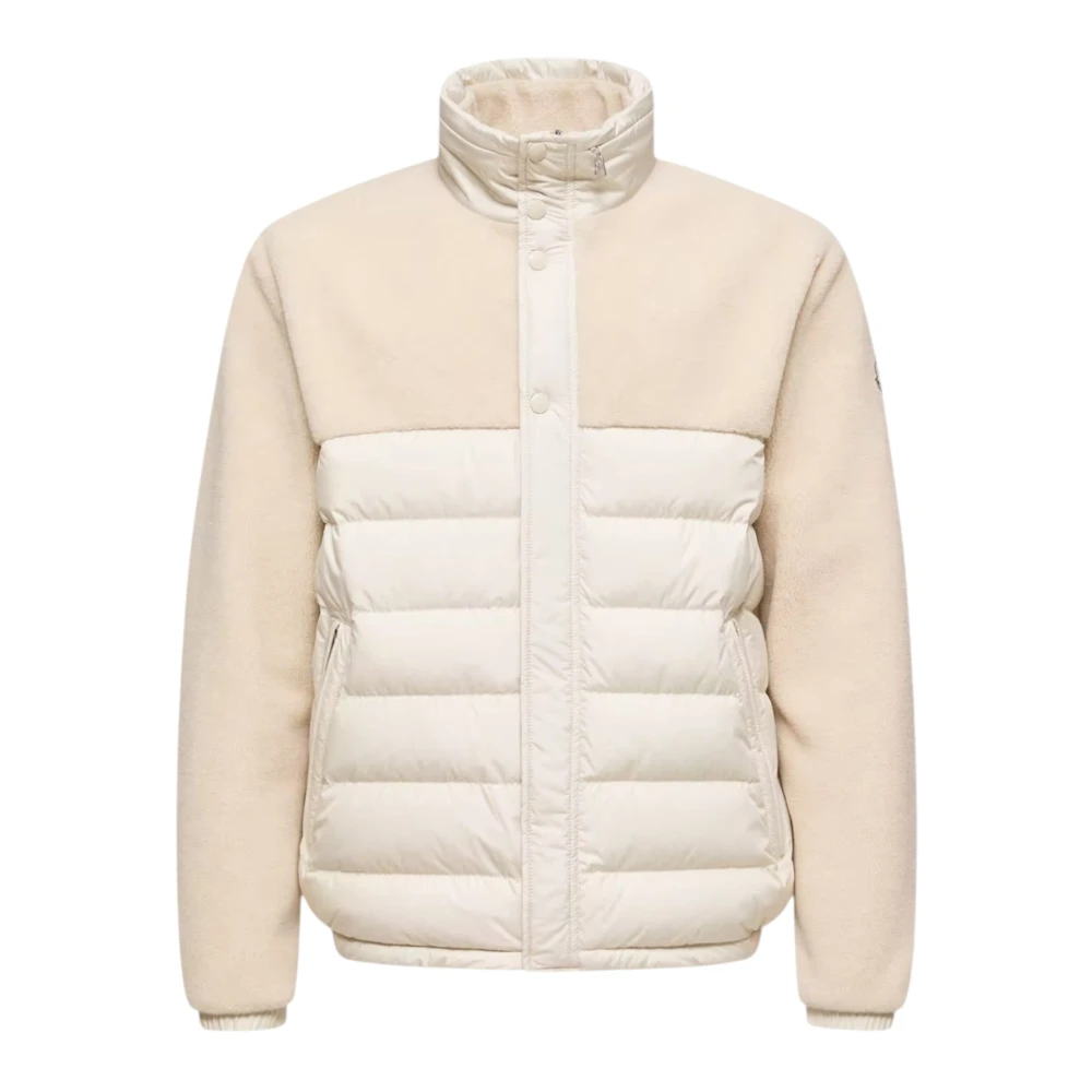 Moncler Men's Beige Down Jackets, 2XL, Mistral Teddy Short Down Jacket