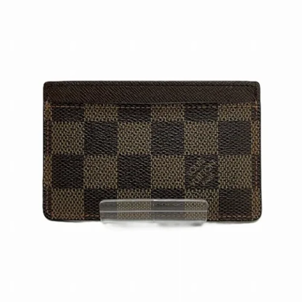 Louis Vuitton Vintage Pre-owned Fabric wallets Brown Dames