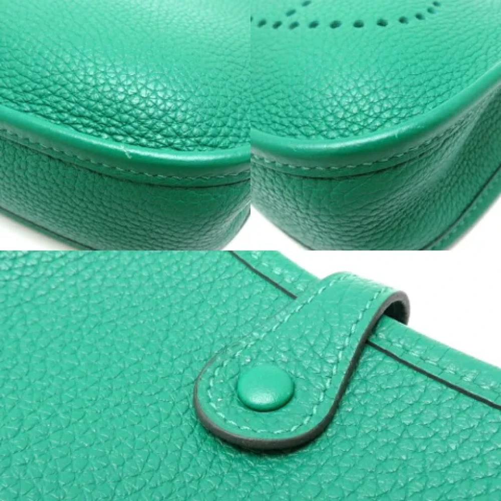 Hermès Vintage Pre-owned Leather shoulder-bags Green Dames