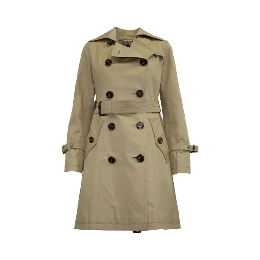 Burberry Vintage Pre-owned Cotton outerwear Beige Dames