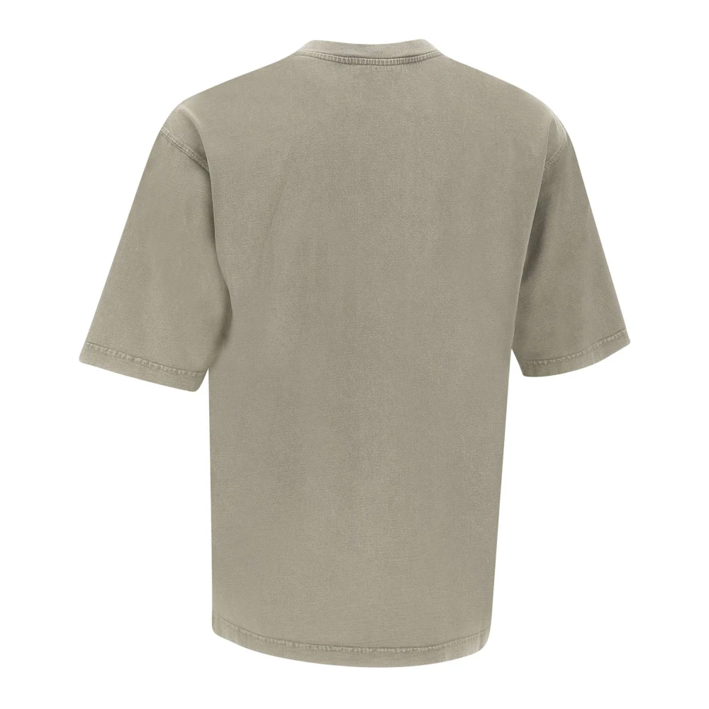 A-Cold-Wall Fracture Katoenen T-shirt Grijs Gray Heren