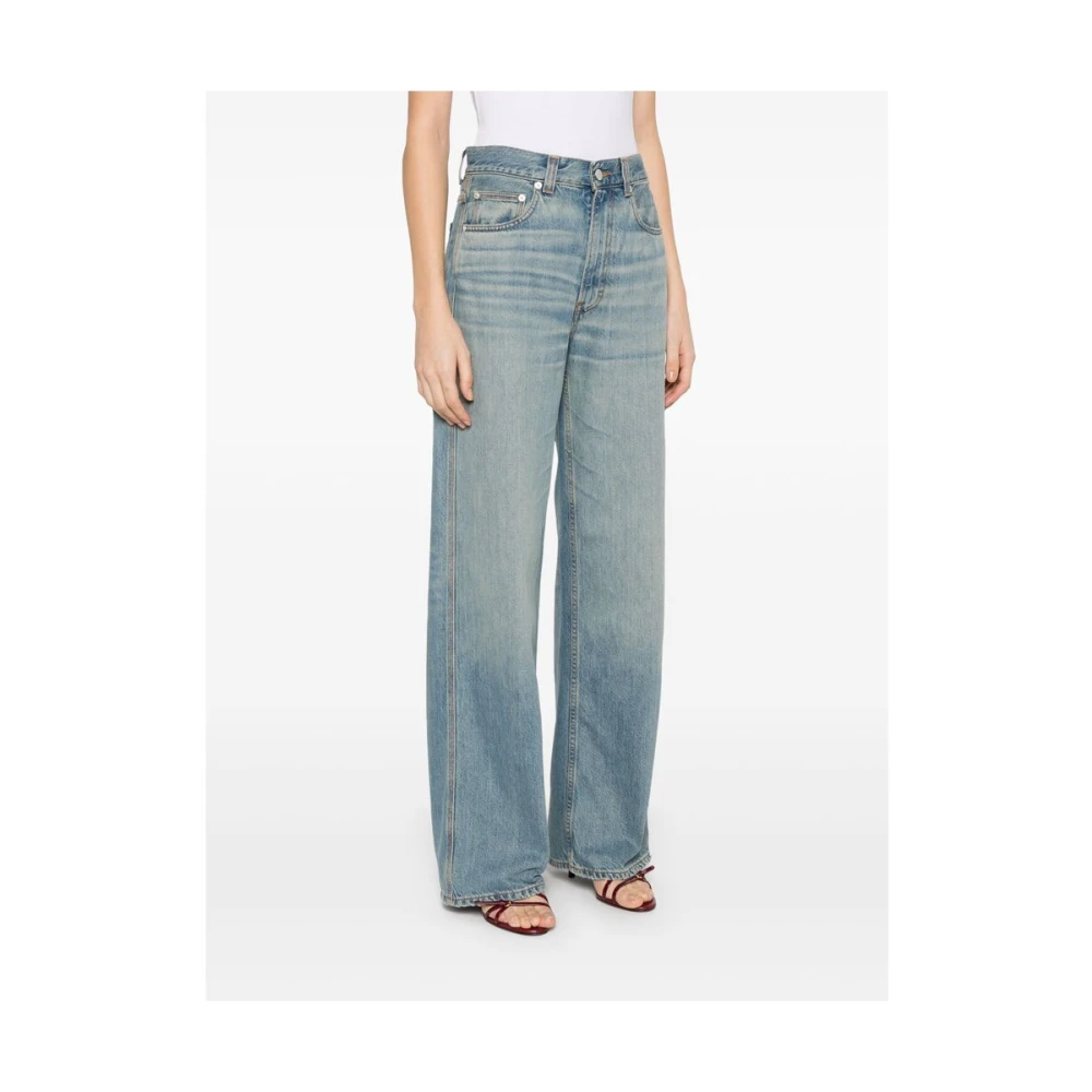 Haikure Poederblauwe Wijde Jeans Blue Dames