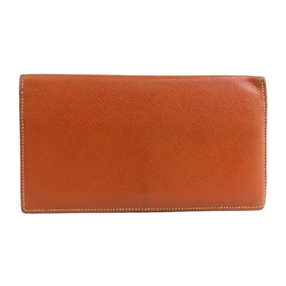 Hermès Vintage Pre-owned Leather wallets Brown Dames