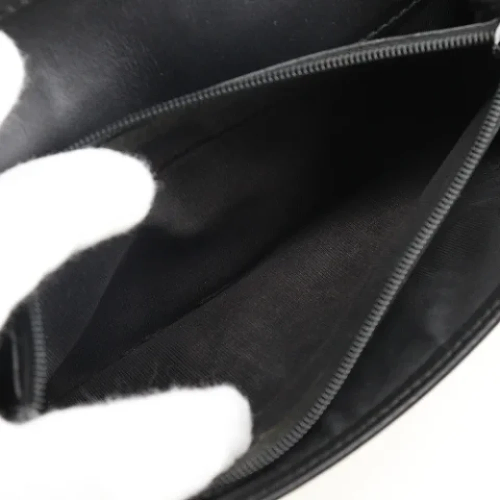 Gucci Vintage Pre-owned Leather wallets Black Dames