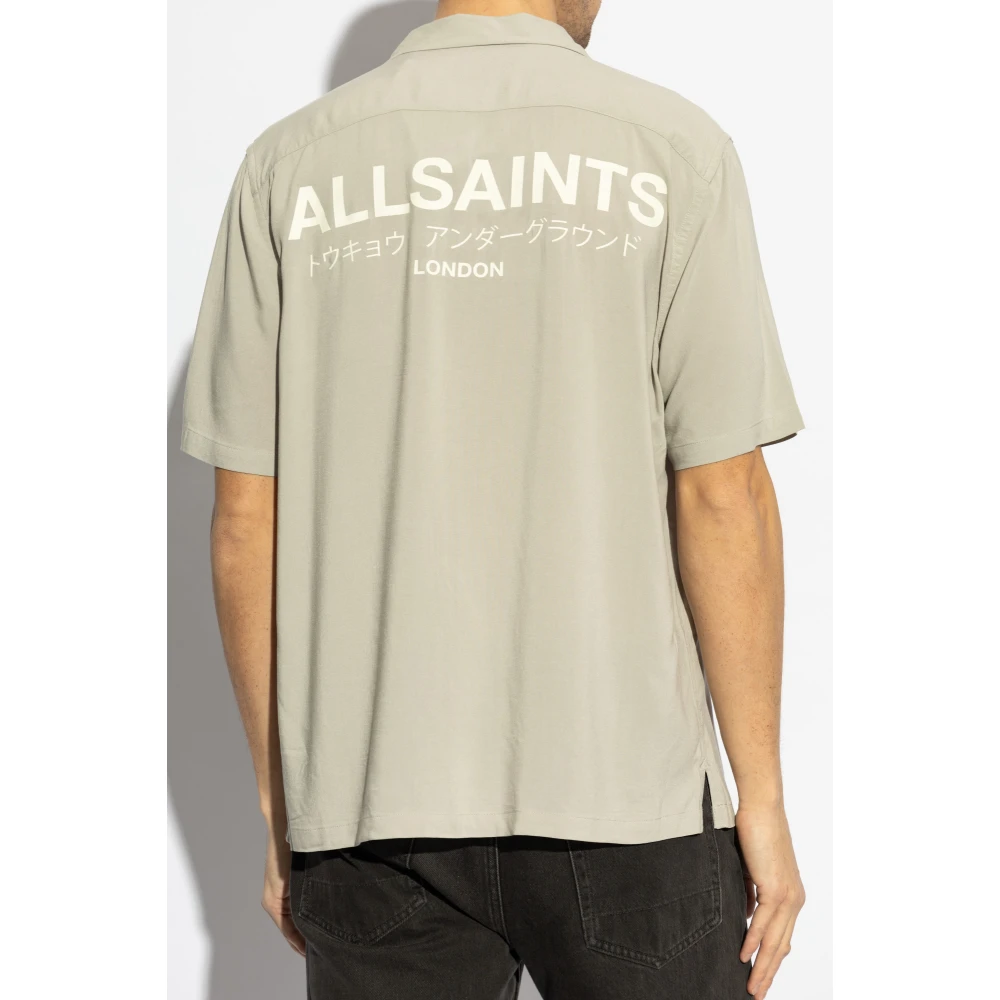 AllSaints Shirt Underground Gray Heren