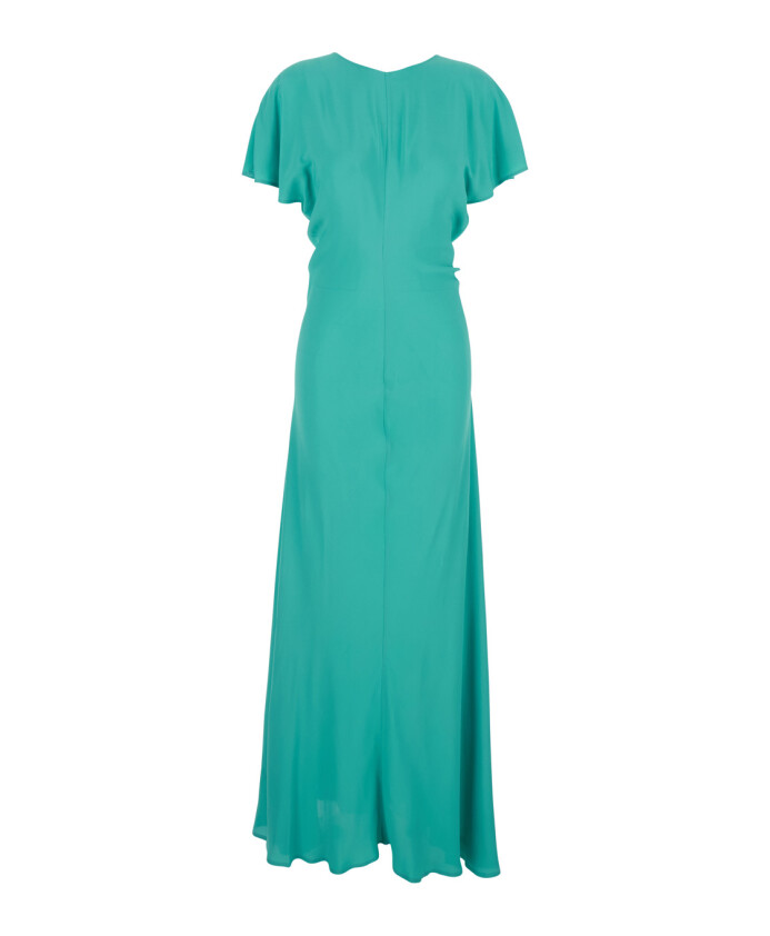 robe-longue-en-soie-et-acetate-bleue