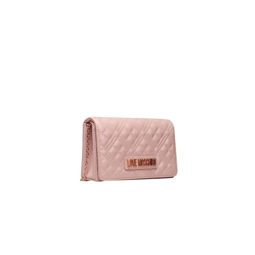 Love Moschino Kleurrijke Crossbody Tas met Ketting Pink Dames