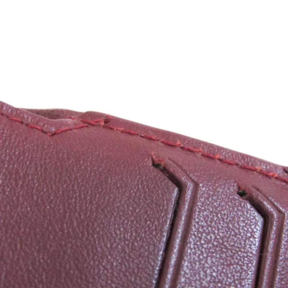 Bottega Veneta Vintage Pre-owned Leather wallets Red Dames