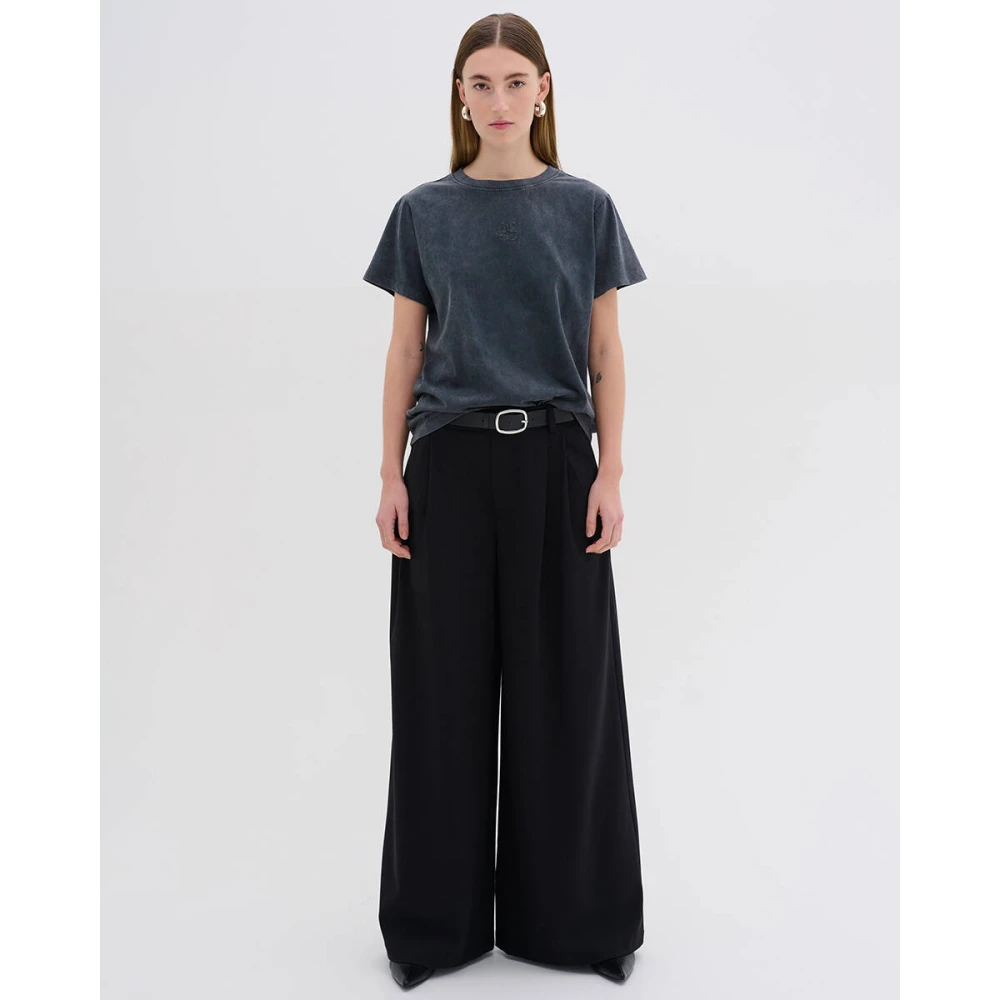 My Essential Wardrobe Logo Emb. Tee SeattleMW Gray Dames