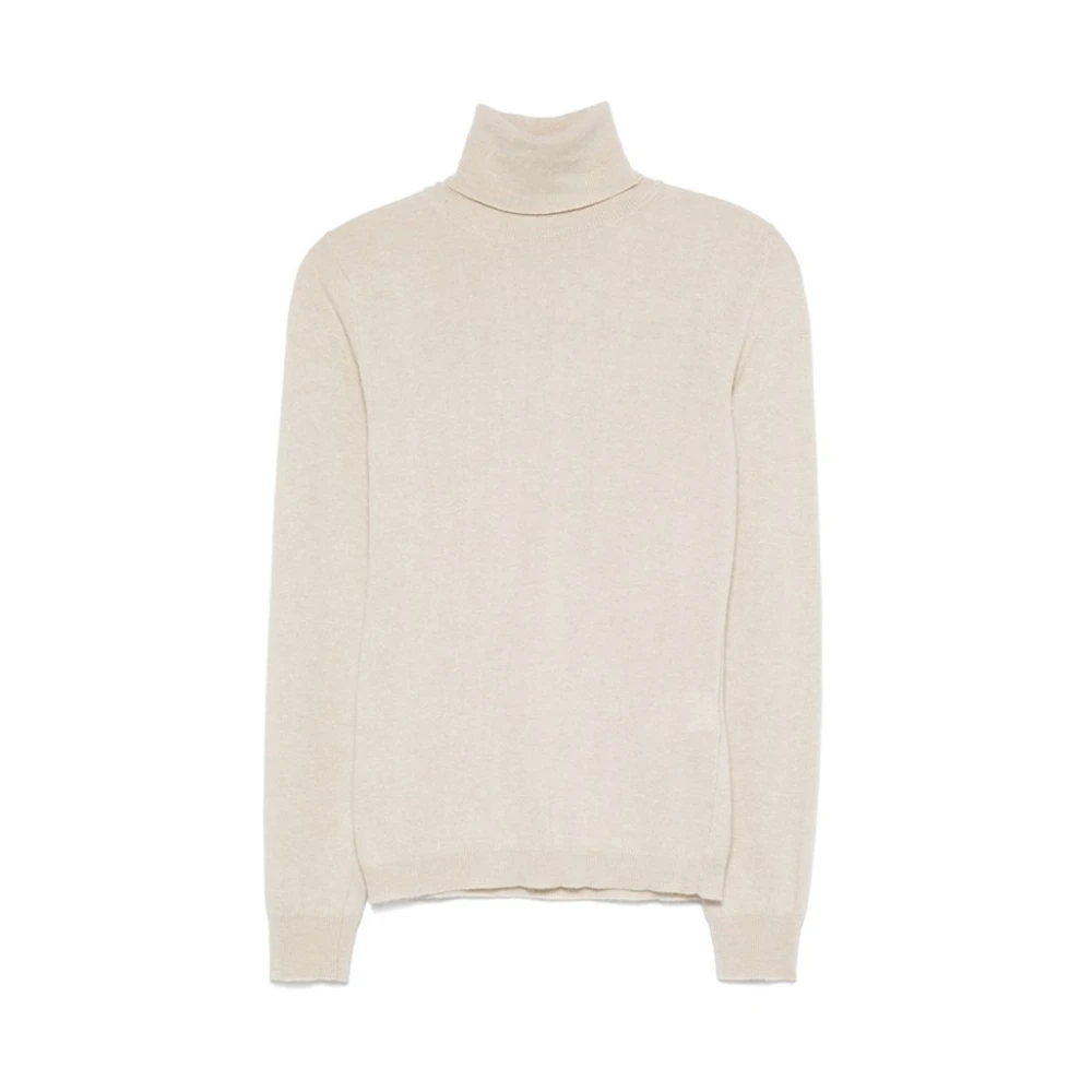 Ermanno Scervino Fijngebreide Turtleneck Sweater Beige Dames
