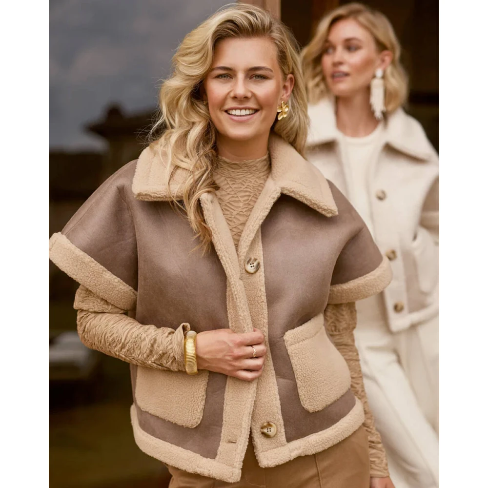 Nukus Athena Gilet voor Vrouwen Beige Dames