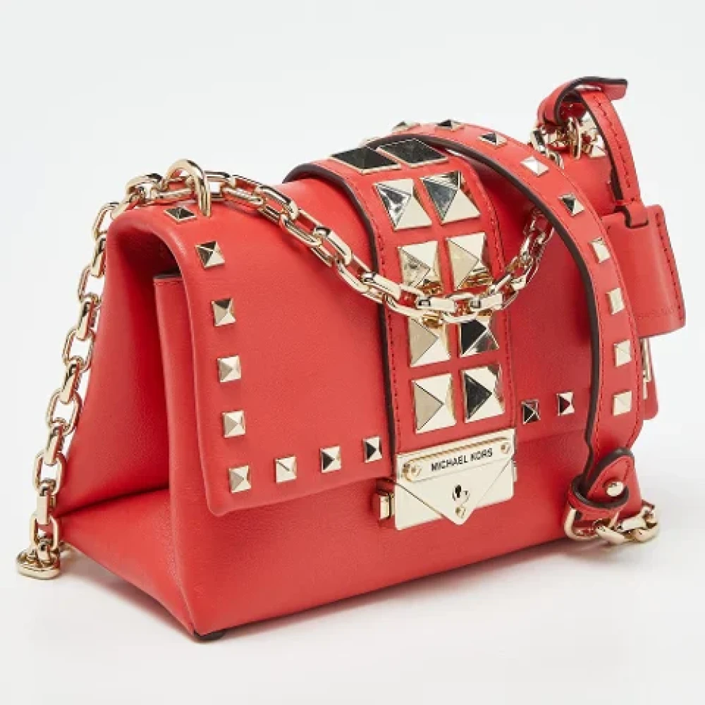 Michael Kors Pre-owned Leather crossbody-bags Red Dames