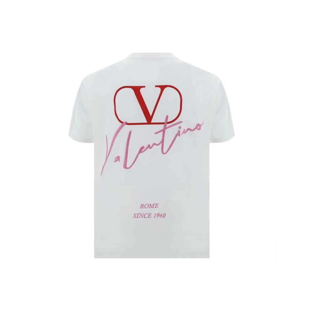 Valentino Monochrome Logo T-shirt White Heren