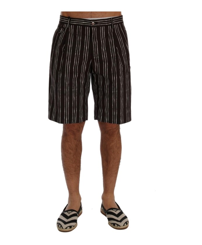 striped-hemp-casual-shorts