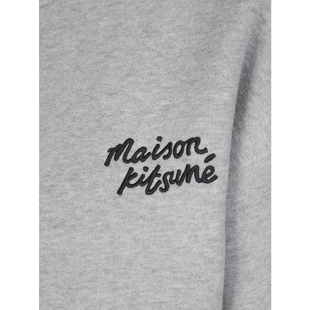 Maison Kitsuné Logo crewneck sweatshirt Gray Dames
