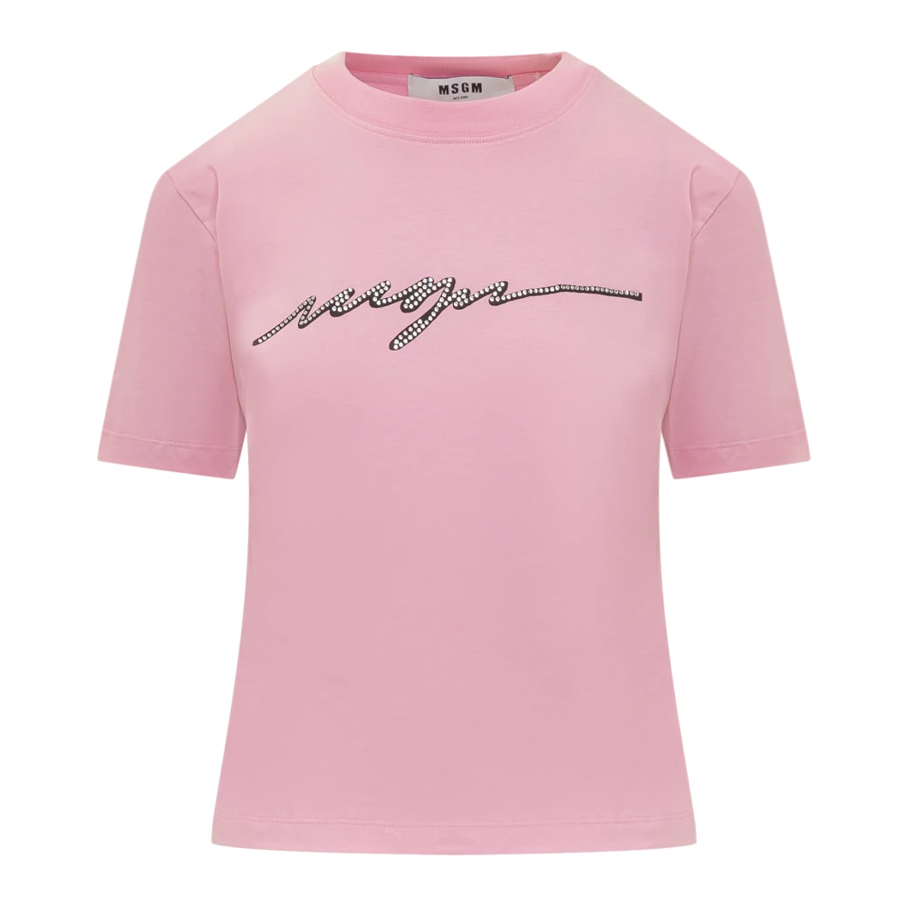 Msgm Stijlvolle T-shirts Pink Dames
