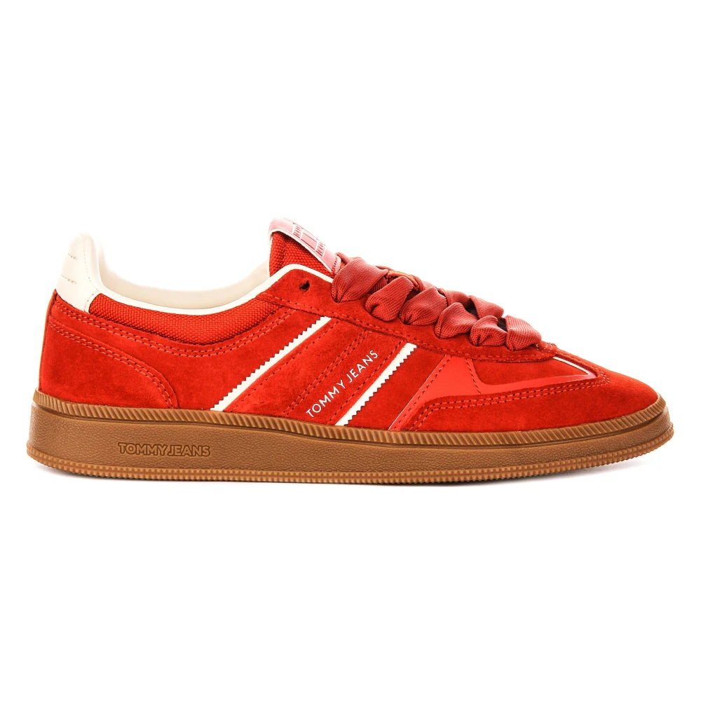 Tommy Jeans Women's Orange Sneakers, 6 Uk, The Greenwich Trainer