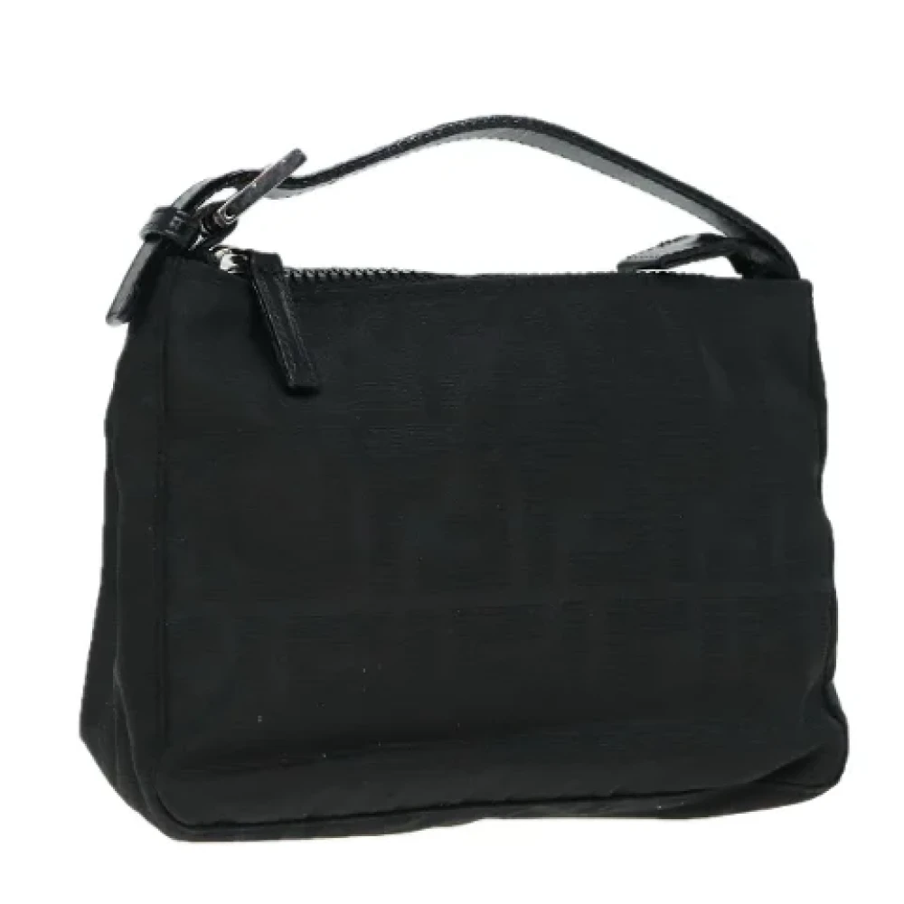 Fendi Vintage Pre-owned Canvas handbags Gray Dames