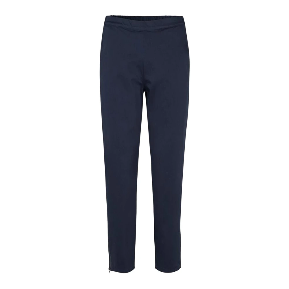 Masai Blue Slim-Fit Trousers, Female, M, Navy Stylish Mapadme Top