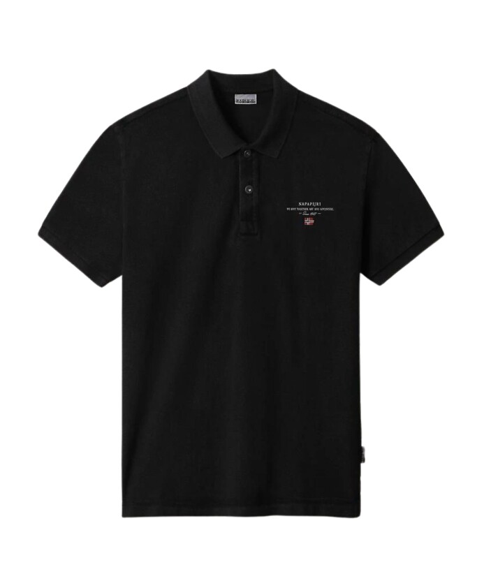 polo-manches-courtes-en-coton-noir