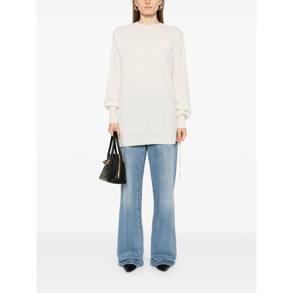 Twinset Sneeuw Gebreide Trui Beige Dames
