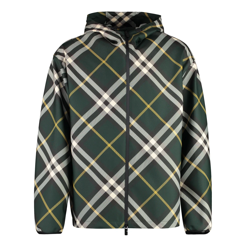 Burberry Hoodie met technische stof Green Heren