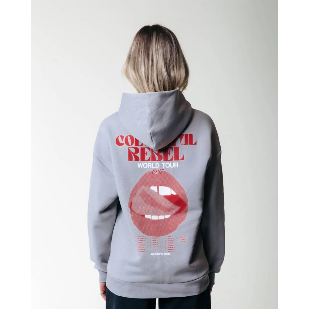 Colourful Rebel World Tour Clean Hoodie Gray Dames