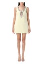 robe-jaune-mini-elegante-occasion