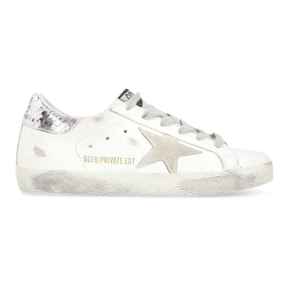 Golden Goose Women's White Iconic Leather Trainers With Star Patch