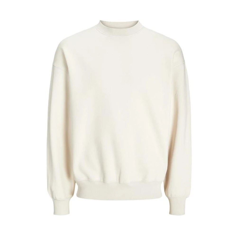 jack & jones Beige Katoenmix Sweater Herencollectie Beige Heren