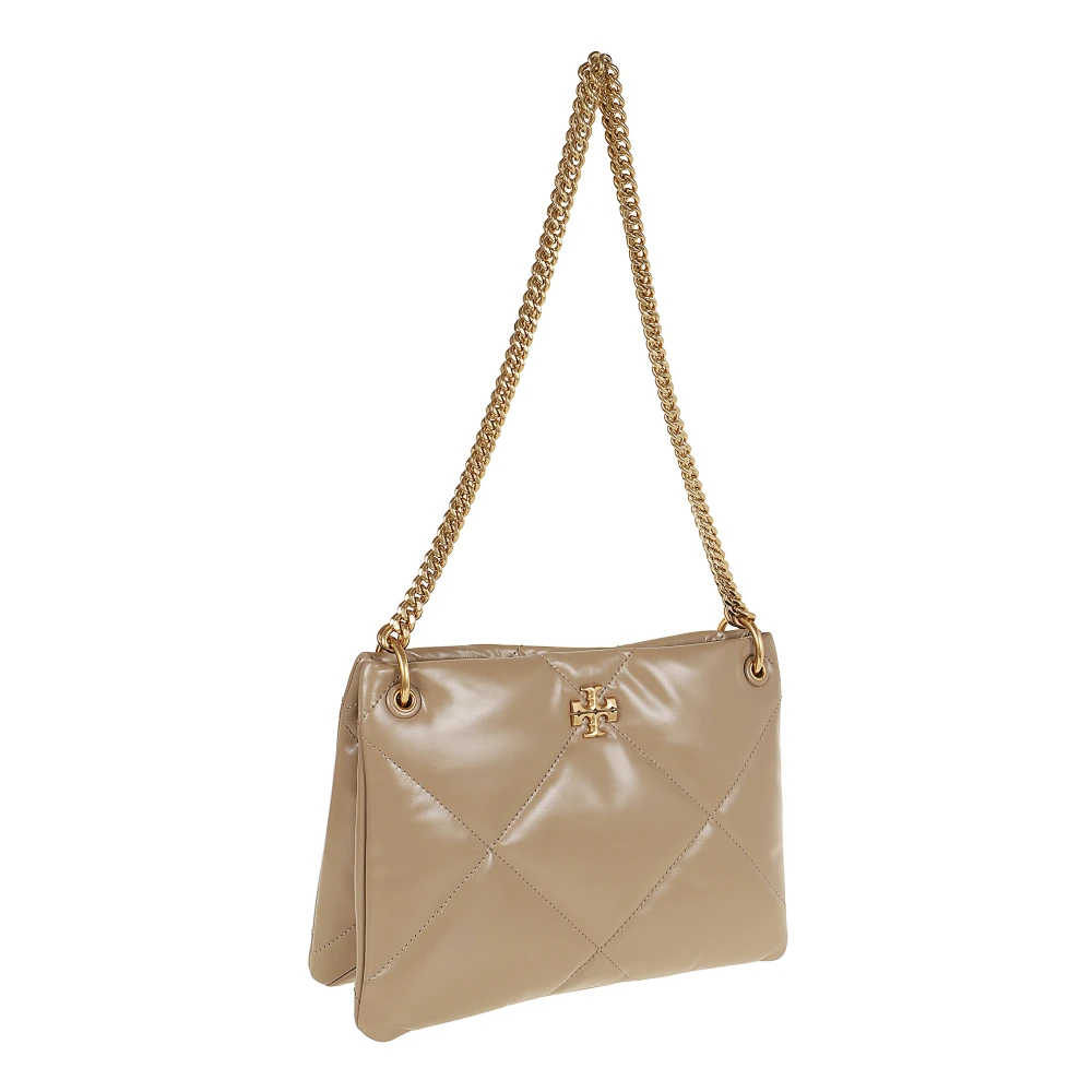 TORY BURCH Diamond Quilt Schoudertas Beige Dames